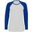 Sol's Milky Contrast Long Sleeve T-shirt - White/Royal Blue