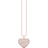 Thomas Sabo Heart Rose Necklace - Rose Gold/Transparent