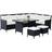 OutSunny 860-025 Outdoor Lounge Set, 1 Table incl. 4 Sofas