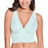 Cosabella Never Say Never Metallics Curvy Plungie Longline Bralette - Lagoon Mint