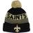 New Era New Orleans Saints Proof Cuffed Knit Beanie with Pom Youth