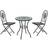 OutSunny 84B-052 Bistro Set, 1 Table incl. 2 Chairs