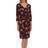 Gina Bacconi Grecia Floral Wrap Dress, Black/Red