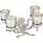 Silver Octopus Four Tealight Holder Candle Holder