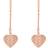 Tommy Hilfiger Heart Earrings - Rose Gold