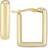 Saks Fifth Avenue Square Hoop Earrings - Gold