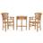 vidaXL 3059998 Patio Dining Set, 1 Table incl. 2 Chairs