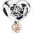 Pandora Love You Best Friend Heart Charm - Silver/Rose Gold