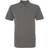 ASQUITH & FOX Men's Plain Short Sleeve Polo Shirt - Charcoal