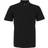 ASQUITH & FOX Men's Plain Short Sleeve Polo Shirt - Black