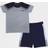 Firetrap Infant Boys Short Sleeve T-Shirt Set - Navy/White