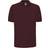 Russell Athletic Ripple Collar & Cuff Short Sleeve Polo Shirt - Burgundy