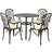 Charles Bentley Stamford Patio Dining Set, 1 Table incl. 4 Chairs