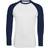 Sol's Mens Funky Contrast Long Sleeve T-shirt - White/French Navy