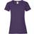 Fruit of the Loom Womens Valueweight Short Sleeve T-shirt 5-pack - Purple