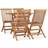 vidaXL 3059976 Patio Dining Set, 1 Table incl. 4 Chairs
