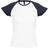 Sol's Womens Milky Contrast Short Sleeve T-shirt - White/Navy