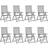 vidaXL 3075140 8-pack Garden Dining Chair