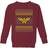 DC Comics Wonder Woman Knit Christmas Sweatshirt Burgundy