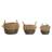 Dkd Home Decor "Korg set Kolonial Fibrer Frans (40 x 40 x 30 cm) Basket 40cm