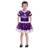 Jerry Leigh Girls Youth Minnesota Vikings Tutu Tailgate Game Day V-Neck Costume Purple