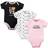 Hudson Baby Daddy's Princess Bodysuits 3-pack - Black