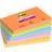 3M Post it Super Sticky Notes Boost Colours 76x127mm 90 Sheets Pack of 5