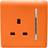 Trendi Switch 1G 13A Switched Socket Orange