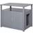 Pawhut Cat Litter Box Enclosure w/ Adjustable Interior