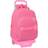 Safta School Rucksack with Wheels BlackFit8 Glow up Pink (32 x 42 x 15 cm)