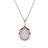 Gemondo Irregular B Gem Lace Agate Pendant in Rose Plated