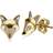 Gemondo Fox Earrings - Gold/Sapphire