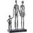 Dkd Home Decor ative Figure Silver Black Resin Modern Family (26 x 11,5 x 41,5 cm) Figurine