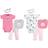 Hudson Baby Girl's Short Sleeve Bodysuits Layette Boxed Gift 8-piece Set