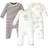 Touched By Nature Baby Organic Cotton Coveralls 3pk Birch Tree