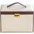 Bey-Berk Four Level Jewelry Box - Ivory/Brown