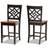 Baxton Studio Nicolette Bar Stool 2pcs