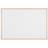 Bi-Office Non Magnetic Melamine Whiteboard Pine Wood Frame 900x600mm