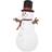 Homcom Christmas Snowman Inflatable Multicolour 80 x 182 cm Decoration