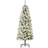 Homcom Prelit Snow Flocked Green Christmas Tree 150cm