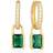 Sif Jakobs Roccanova Earrings - Gold/Green/Transparent