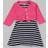 Hudson Baby Babyvision 2-Piece Racerback Dress With Cardigan Set Navy/berry Berry