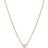 Zoe Lev Small Bezel Necklace - Gold/Diamond