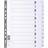 Exacompta Guildhall Mylar Index 1-12 A4 Maxi White