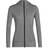 Icebreaker Women's Merino Quantum III Long Sleeve Zip Hoodie - Metro Heather/Black