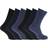 Mens 100% Cotton Ribbed Classic Socks (Pack Of 6) (UK Shoe 6-11, EUR 39-45) (Brown/Beige/Olive)