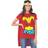 Rubies Women's DC Comics Wonder Woman T-shirt with Cape and Headband