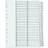 Q-CONNECT 1-50 Index Multi-Punched Reinforced Board Clear KF97057