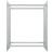 vidaXL Firewood Rack White 80x35x100 cm Tempered Glass