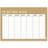 Design Letters weekly planner Beige